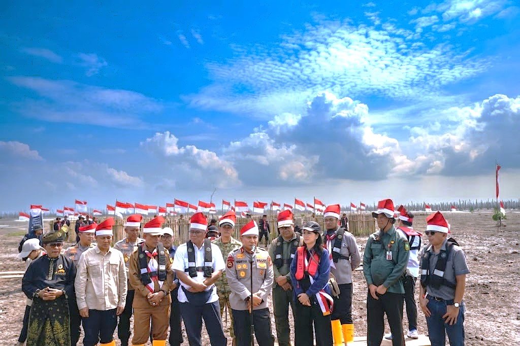 Ekspedisi Merah Putih Presisi Polda Riau Tembus Kuala Selat,1.700 Hektare Mangrove Disiapkan Lawan Abrasi