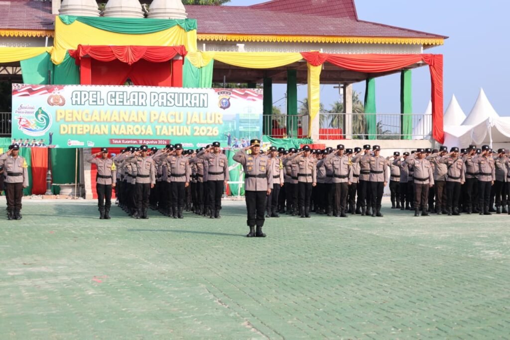 Sebanyak 857 personel gabungan tersebut terdiri dari 350 personel Polres Kuansing, 182 personel BKO, 60 personel TNI, 120 personel Satpol PP, 70 personel Dinas Perhubungan, serta 75 personel BPBD. Seluruh unsur tersebut disiapkan untuk mendukung pengamanan rangkaian kegiatan, pengaturan lalu lintas, pengamanan lokasi, pelayanan masyarakat, hingga penanganan situasi kontingensi.