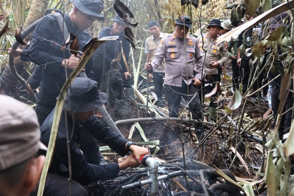 Polda Riau Gunakan X Fire dan Drone Tangani Karhutla Siak, Lima Titik Api Berhasil Dipadamkan