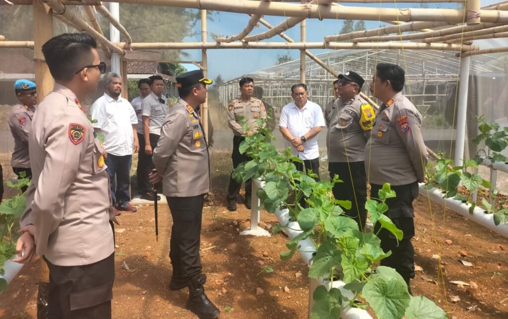 Polres Blitar Komitmen Kawal Swasembada Pangan Melalui Pemanfaatan Lahan Produktif