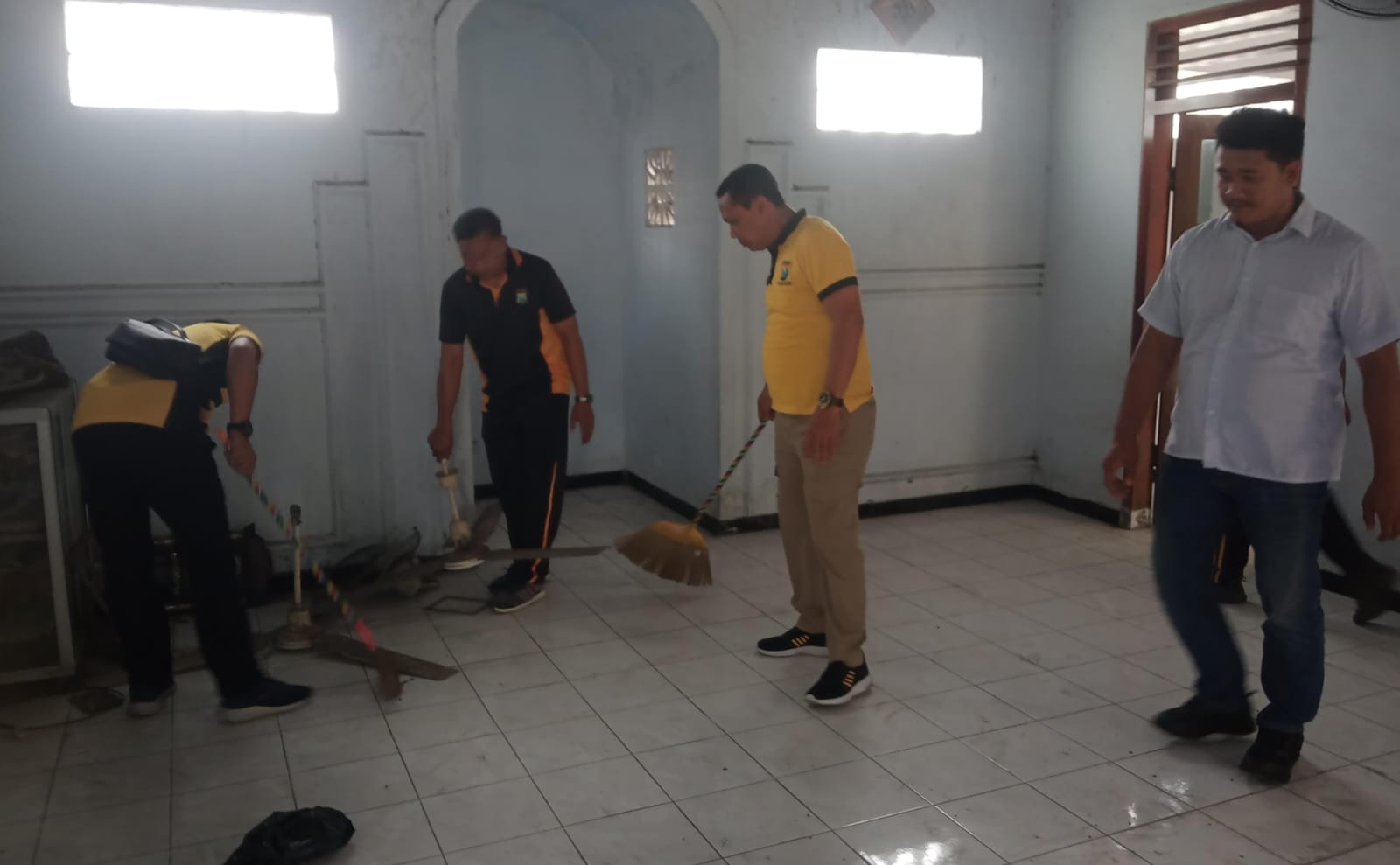 Polres Kediri Peduli, Mushola yang Tersambar Petir di Sitimerto Direnovasi