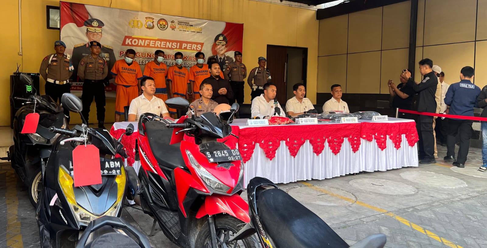 Polresta Sidoarjo Berhasil Amankan Residivis Spesialis Curanmor