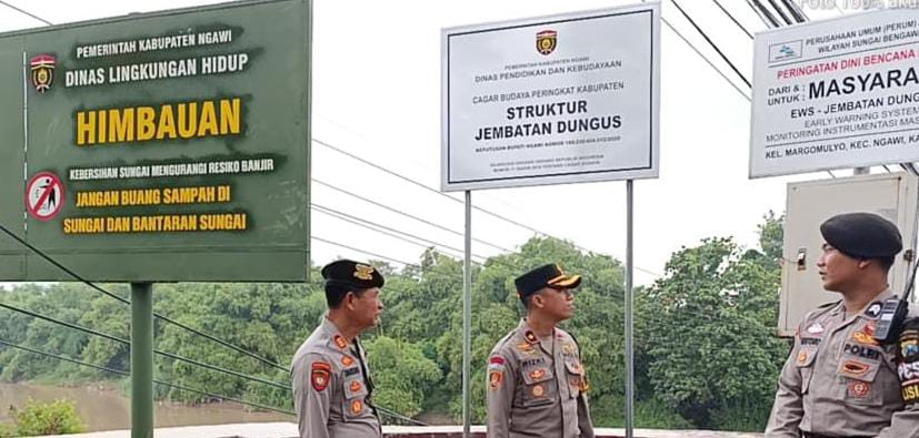 Polres Ngawi Lakukan Mitigasi Bencana Hadapi Cuaca Ekstrem