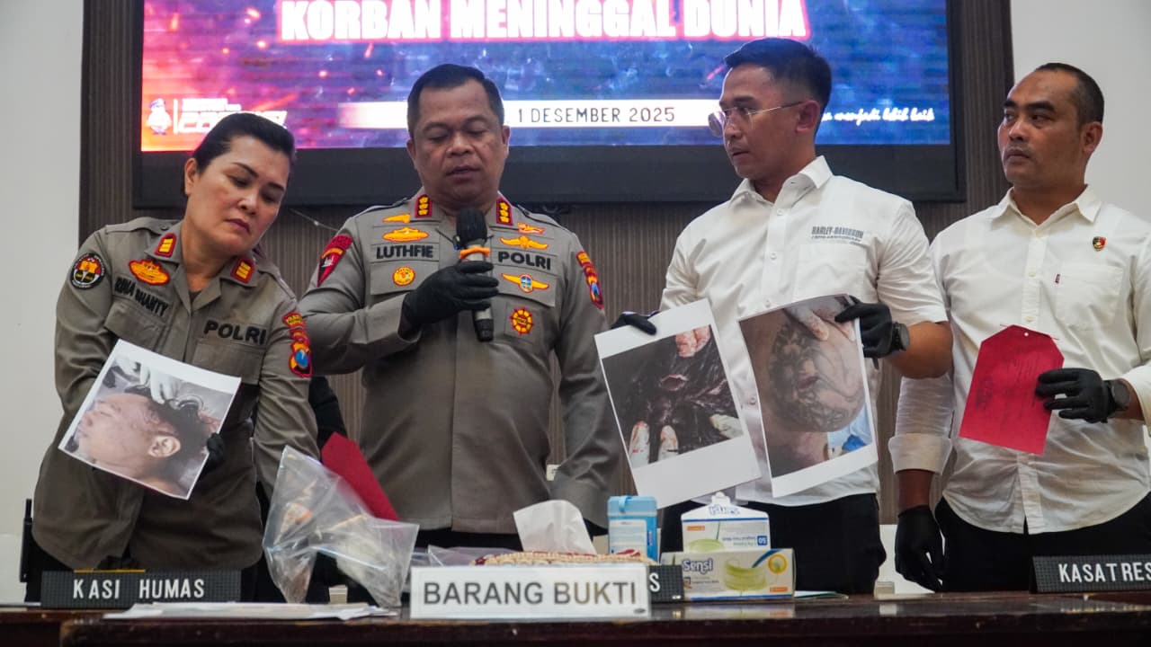 Polrestabes Surabaya Amankan Tersangka Penganiayaan Berujung Maut di Simpang Dukuh