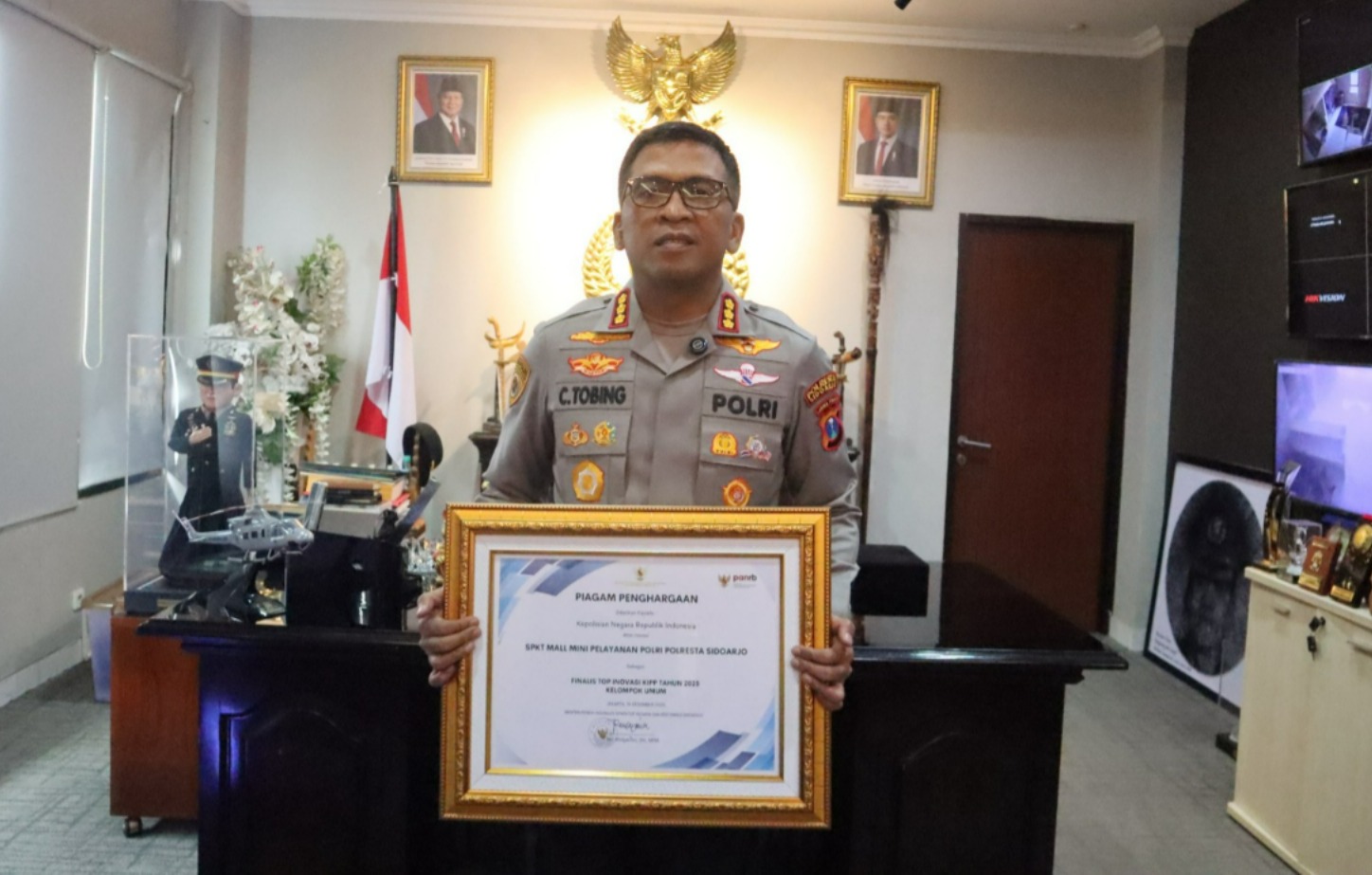 SPKT MMPP Polresta Sidoarjo Raih Penghargaan Menteri PANRB