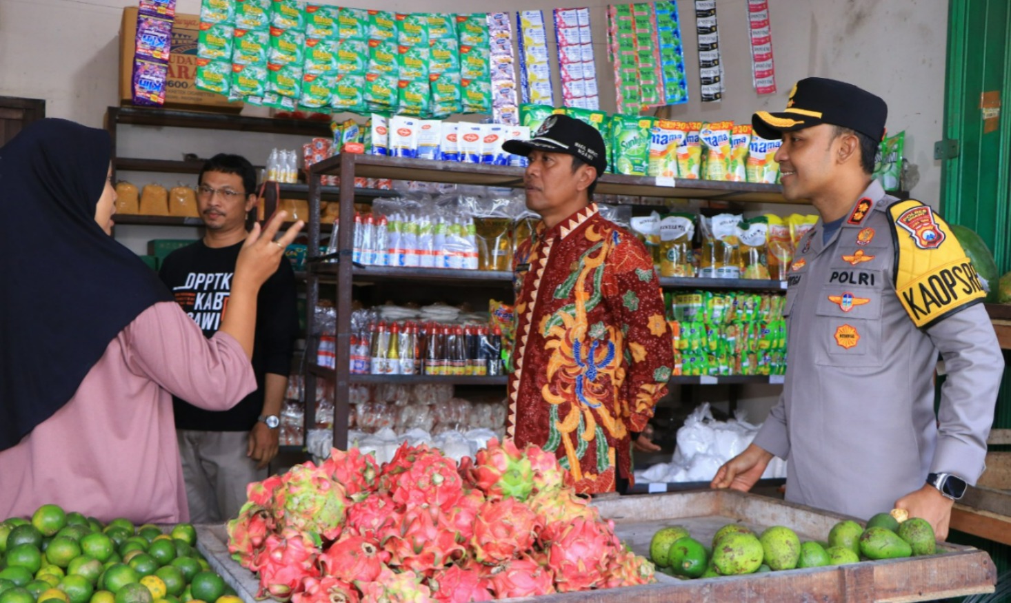 Polres Ngawi Bersama Pemkab Sidak Pasar Jaga Stabilitas Harga dan Ketersediaan Bapokting