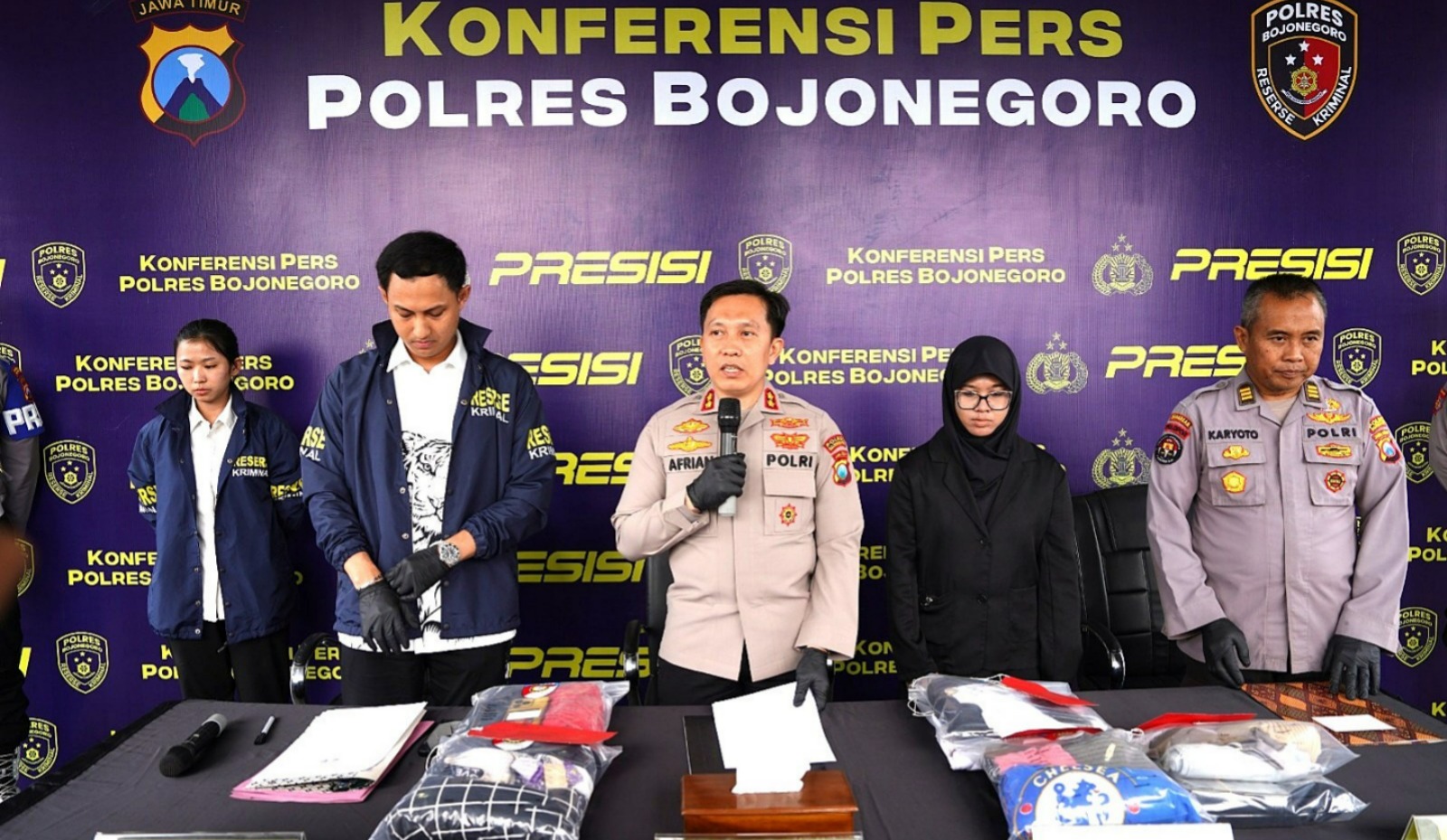 Polres Bojonegoro Ungkap Dua Kasus Curanmor, Dua Tersangka Diamankan