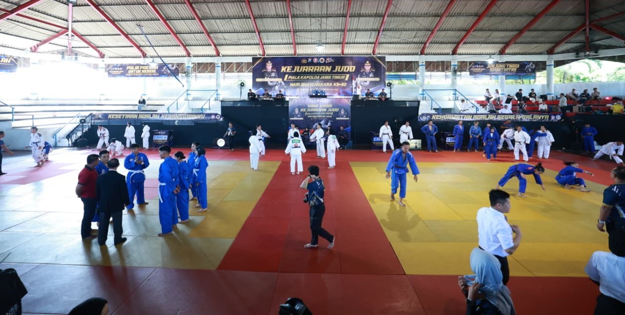 Polda Jatim Gelar Kejuaraan Judo Kapolda Cup 2026, Semangat Sportivitas Sambut Hari Bhayangkara ke 80