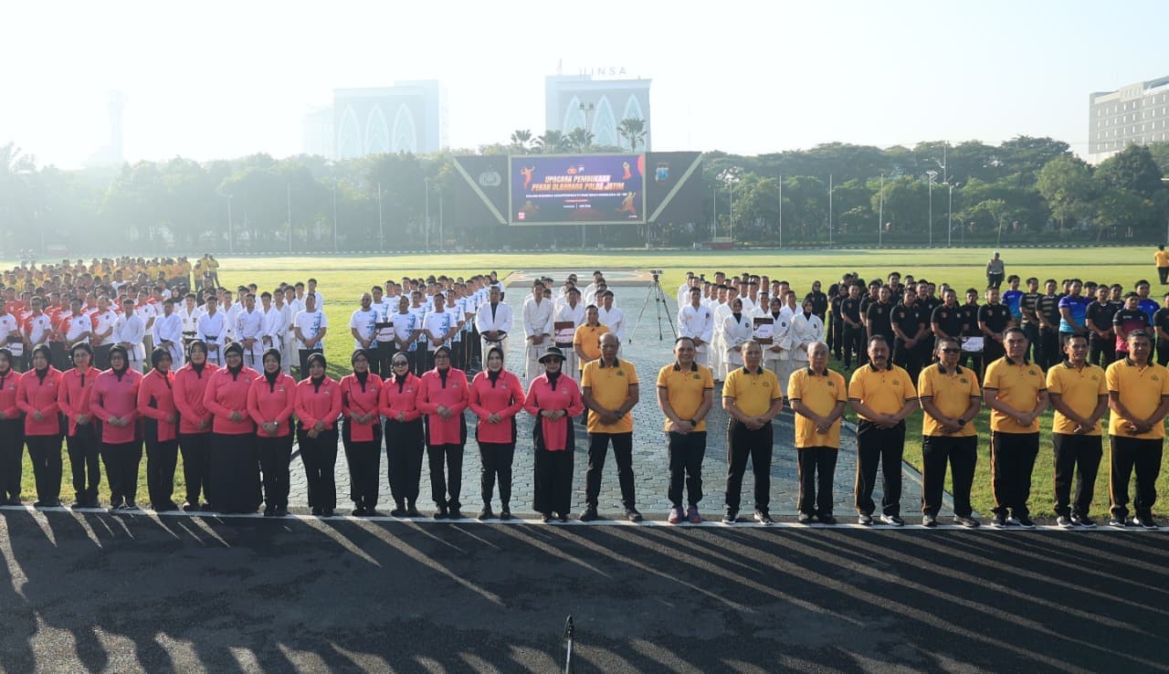 Kapolda Jatim Buka Pekan Olahraga Hari Bhayangkara ke-80, Tekankan Kebersamaan dan Sportivitas