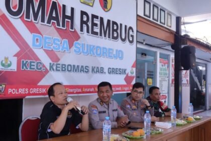 Perkuat Kamtibmas Berbasis Musyawarah, Ditbinmas Polda Jatim Asistensi Omah Rembug di Polres Gresik