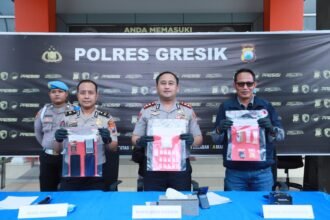 Polres Gresik Bongkar Peredaran Narkoba Sistem Ranjau, Dua Kurir Sabu Diamankan