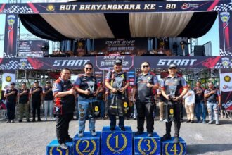 Gas di Sirkuit, Bukan di Jalan! Open Drag Bike Dhira Brata Cup Championship 2026 Resmi Dibuka di Samarinda dalam Rangka Hari Bhayangkara ke-80