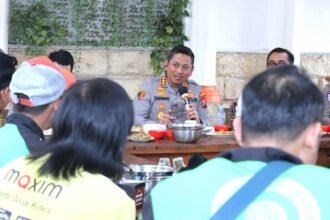 Kapolresta Malang Kota Silaturahmi dengan Komunitas Ojol, Bahas Solusi Permasalahan Driver Hingga Siapkan Doa Bersama