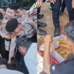 Polisi Borong Tahu Pedagang, Bagikan kepada Warga di Tengah Kegiatan Penyampaian Aspirasi
