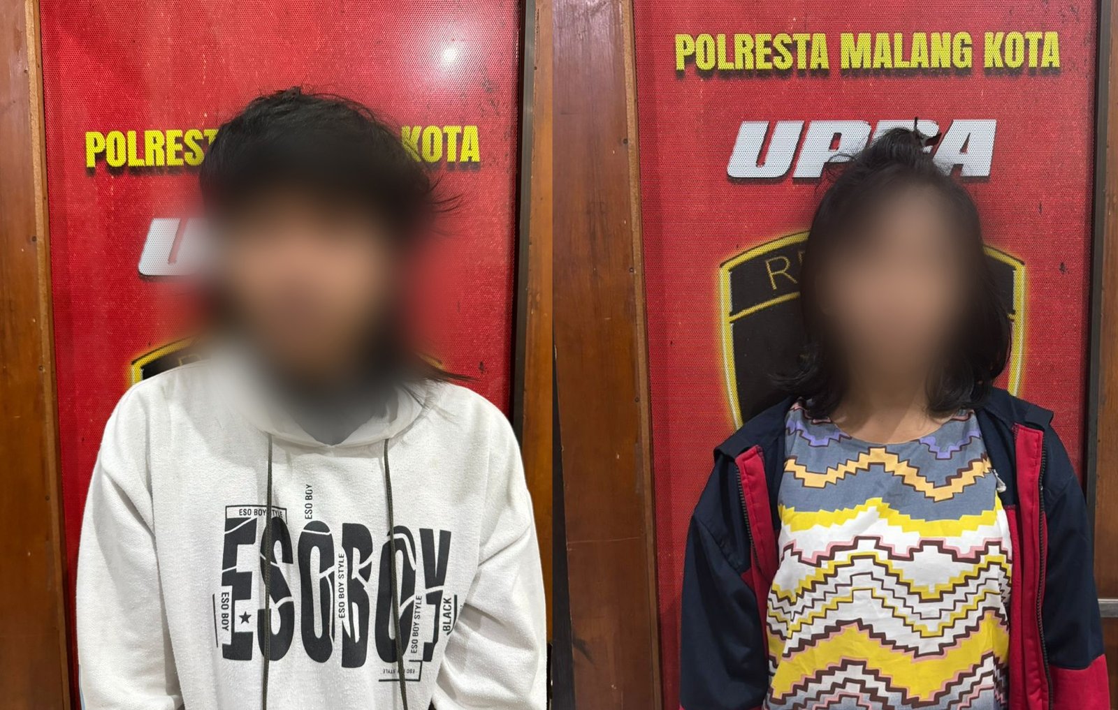 Satreskrim Polesta Malang Kota mengamankan dua tersangka, yakni SM (21) yang merupakan orang tua kandung korban dan MA (26). Keduanya ditangkap di rumah orang tua MA yang berada diwilayah Poncokusumo