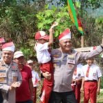 Ekspedisi Merah Putih Presisi Polda Riau Sambangi Pelosok Kampar, Tanam 810 Pohon dan Gelar Bakti Sosial