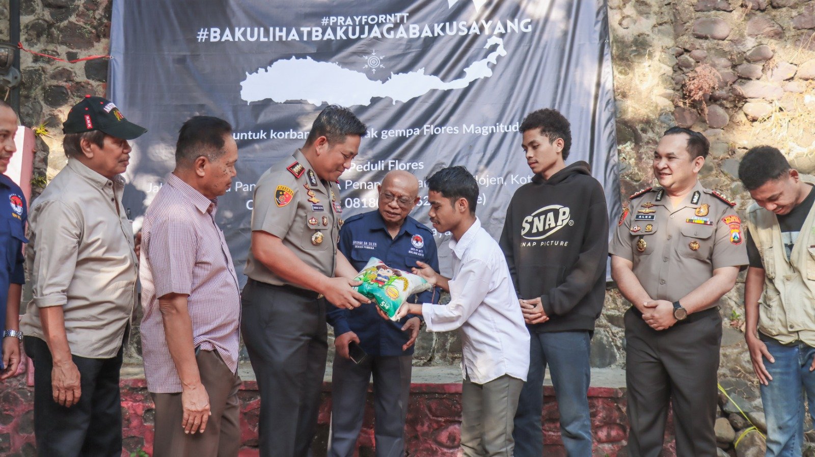 Polresta Malang Kota Kirim Bantuan Logistik Kemanusiaan Gandeng JKJT di Posko Peduli NTT