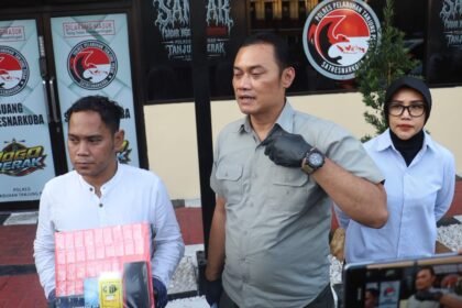 Polres Pelabuhan Tanjung Perak Amankan Residivis Pengedar Narkoba Sita 89,81 Gram Sabu