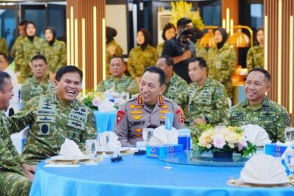 Kapolri Hadiri Silaturahmi Strategis Pimpinan Lembaga Negara di Mabes TNI AL