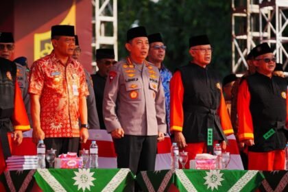 Lapangan Pancasila Simpang Lima, Kota Semarang, menjadi saksi digelarnya Apel Pembukaan Muktamar XVI Tapak Suci Putera Muhammadiyah pada Sabtu, 8 Agustus 2026
