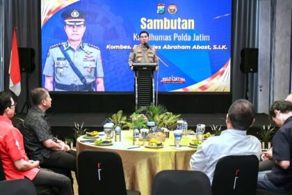Ngopi Bareng Awak Media, Polda Jatim Perkuat Kemitraan dan Komunikasi