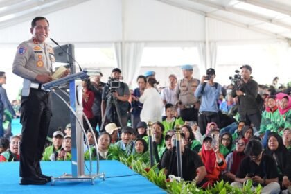 5.150 Pengemudi Ojol Ikuti Gebyar Keselamatan Lalu Lintas Korlantas Polri di Serpong