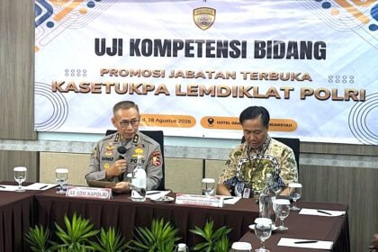 Polri Buka Seleksi Terbuka Kasetukpa Lemdiklat, 13 Perwira Ikuti Uji Kompetensi