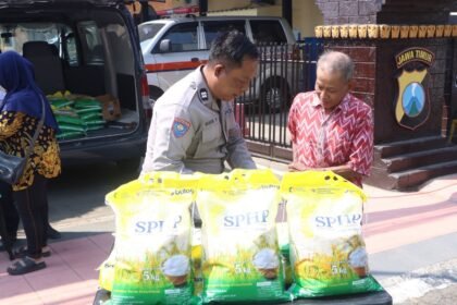 Polres Blitar Kota Gelar Gerakan Pangan Murah Sambut HUT Kemerdekaan RI ke-81