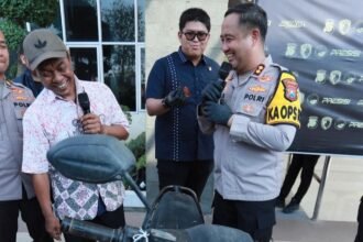 Polres Gresik Ungkap Curanmor, Seorang Petani Balongpanggang Senang Motornya Kembali