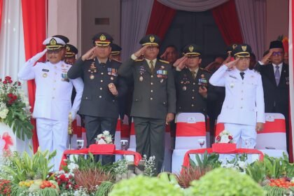 HUT ke-81 RI: Kapolresta Malang Kota Hadiri Upacara hingga Penurunan Bendera, Ajak Warga Peduli NTT dan Bumi Arema Semakin Damai