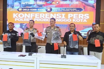 Polres Probolinggo Kota Ungkap Kasus Pembunuhan Manusia Silver, Dua Tersangka Diamankan