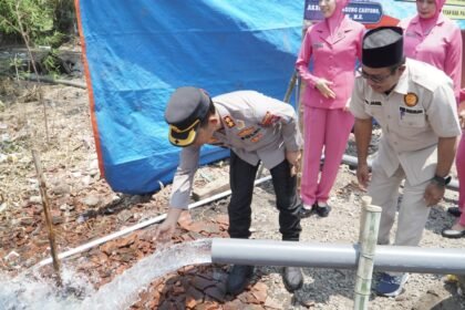 Polres Pasuruan Bangun Sumur Bor untuk Masyarakat di Randugong, Atasi Dampak Kemarau
