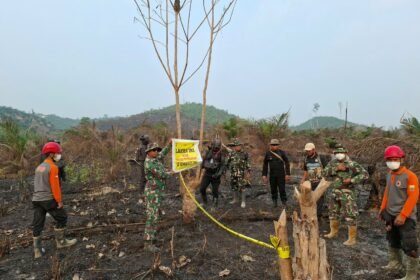 Pantau Karhutla, Satbrimob Polda Jambi Bersama Instansi Terkait Patroli Kawasan Konservasi Gajah di Tebo