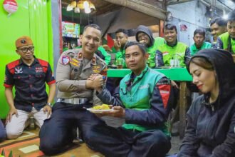 Sambut Hari Lalu Lintas Bhayangkara ke-71, Polresta Malang Kota Gelar Doa Bersama Ojol