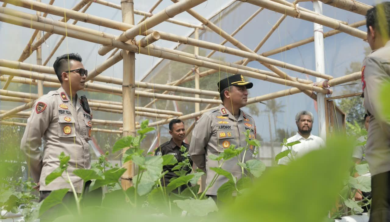 Polres Blitar Kawal Swasembada Pangan Melalui Pemanfaatan Lahan Produktif