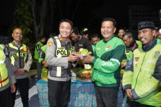 Polres Bojonegoro Perkuat Sinergi Harkamtibmas, Gelar Doa Bersama Komunitas Ojol