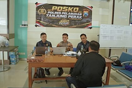 Polres Pelabuhan Tanjung Perak Gerak Cepat, Dirikan Posko Korban KM Virgo Transport 8