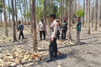 Sinergi Cegah Karhutla, Polres Bojonegoro Sisir Kawasan Rawan di Kedungadem
