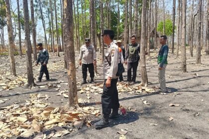 Sinergi Cegah Karhutla, Polres Bojonegoro Sisir Kawasan Rawan di Kedungadem