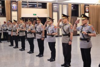Lima jabatan strategis yang diserahterimakan meliputi Irwasum Polri, Kapolda Metro Jaya, Kapolda Maluku, Kapolda Jawa Timur, dan Kapolda Bali